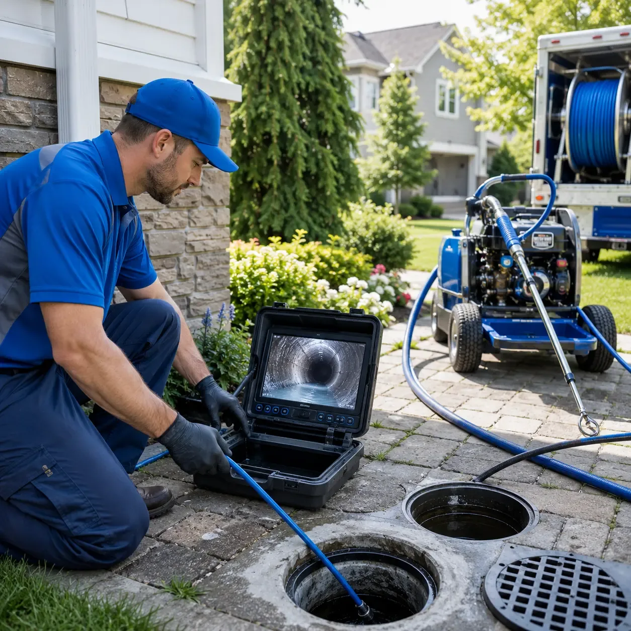 Outdoor drain cleaning professionals serving Galena, OH