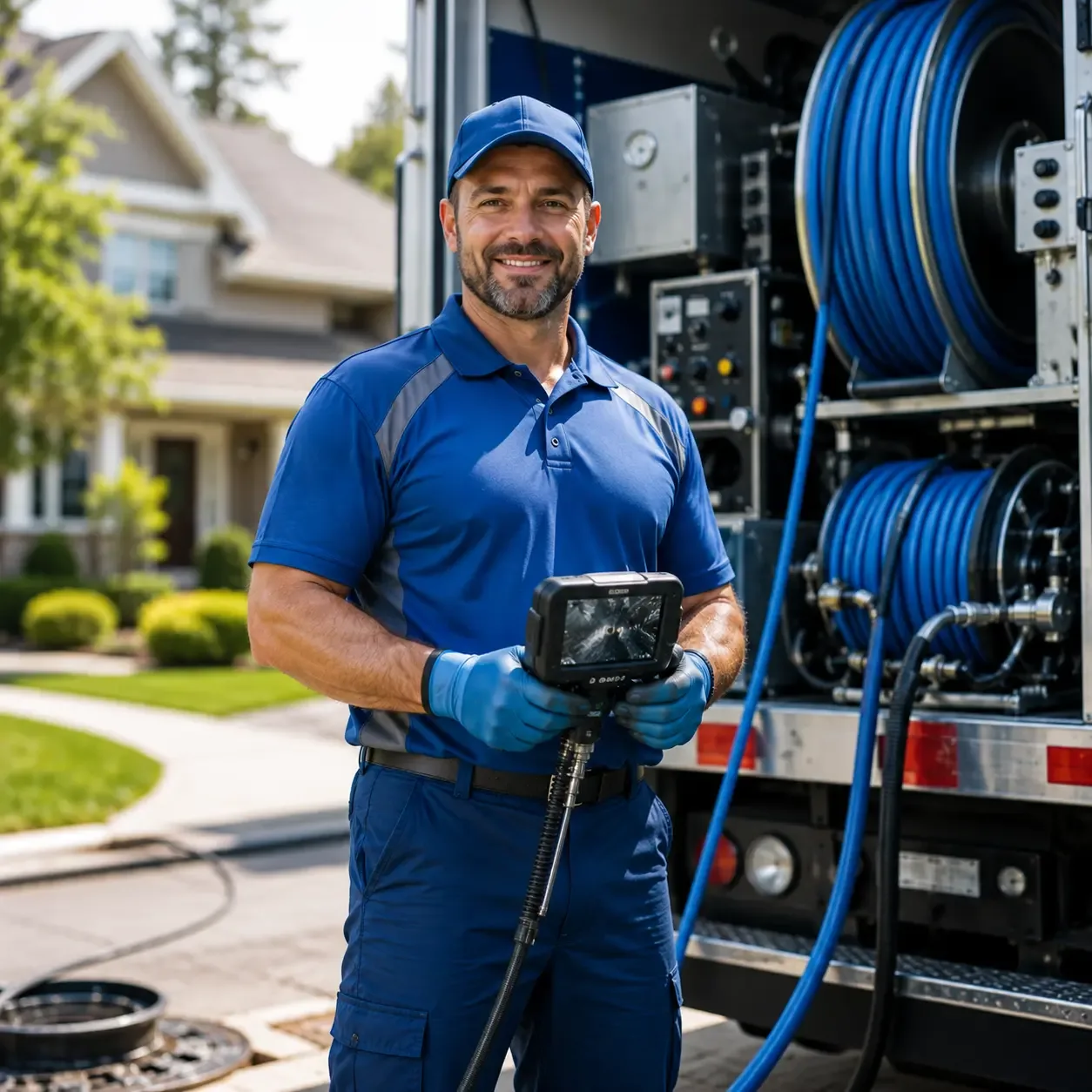 Local outdoor drain cleaning specialists in Galena, OH